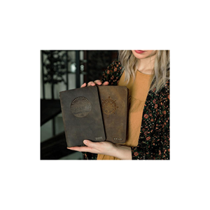 Journal en cuir véritable fait main, rechargeable, agenda de bureau, journal de voyage - Product Image 2