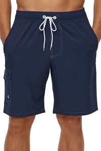 Short de plage d'été décontracté pour hommes 100% polyester maillots de bain doublure en maille maillot de bain pour hommes pour le sport bain décontracté - Product Image 4