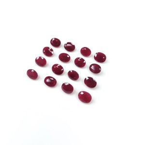 7x9mm chất lượng cao 100% tự nhiên Châu Phi <span class=keywords><strong>Ruby</strong></span> sâu máu đỏ hình bầu dục cắt lỏng đá quý đối với trang sức làm ở mức giá tốt nhất - Product Image 2