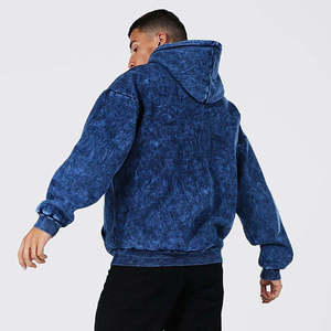 Sudadera con Capucha Extra Grande Estilo Vintage, Corte Regular, Lavado Ácido, Unisex, de Algodón, con Cierre, para Invierno, Ropa Urbana para Hombre y Mujer - Product Image 5