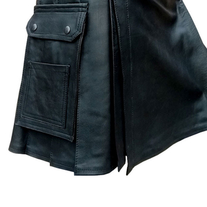 Vente chaude Nouveau style de kilts en cuir pour hommes en différentes tailles et couleurs Prix raisonnables Kilts en cuir de longueur régulière - Product Image 4