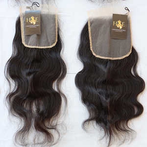 HD Swiss <b>Lace</b> <b>Closure</b> Virgin Human Hair Brazilian Straight Human Hair Weft Wholesale Bundles - Product Image 6