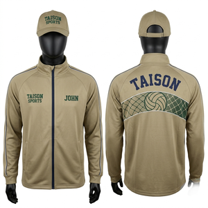 Premium 220 GSM Polyester Interlock Netball Training <b>Jacket</b> Black <b>Grey</b> Teal Panel Design Custom Print Logo - Product Image 5