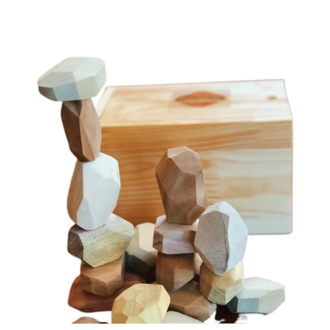 Jouets en bois durables pour enfants, jouets éducatifs adaptés à tout âge, pierres d'équilibre Tumi Ishi au meilleur prix 99GD