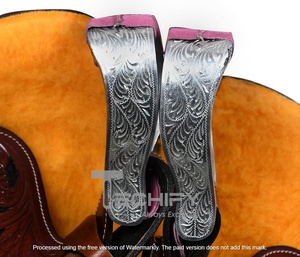 Selle de course de baril occidentale légère, équipement équestre haut de gamme, accessoires pour chevaux, produit équestre - Product Image 6