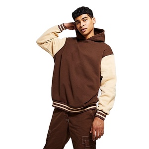 Venta al por mayor personalizado hombres Varsity pulóver sudaderas con capucha de moda de peso pesado 100% algodón Material cálido con costillas personalizadas - Product Image 3