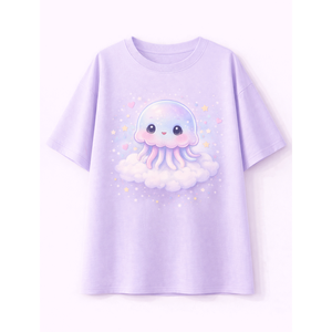 T-shirts pour garçons et filles, 100% coton, doux, respirant, manches courtes, haut décontracté d'été, 100% confortable, léger, à porter au quotidien - Product Image 1
