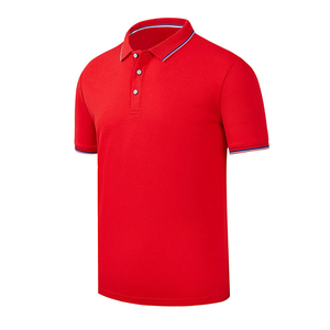 เสื้อสำหรับผู้ชายผ้าฝ้ายคุณภาพพรีเมี่ยมสำหรับ100% ผ้าถักกันยับพร้อมปักโลโก้อย่างมีสไตล์ - Product Image 1