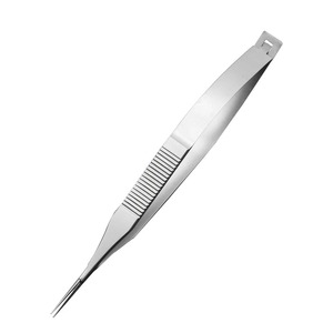 Micro-ciseaux ophtalmiques 12,5 cm, ciseaux pour kystes, outil de chirurgie des paupières doubles, 1 pièce - Product Image 1