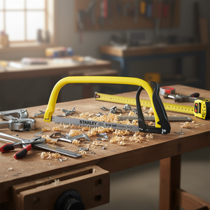 Scie à arceau Stanley avec lame de rechange pour le travail du bois et la découpe des métaux - Product Image 3