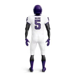 Uniformes de fútbol americano de diseño personalizado para hombres | Tela transpirable | Talla grande | Última impresión por sublimación - Product Image 3