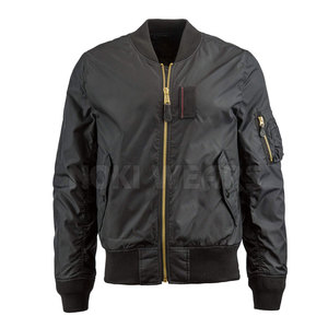 Servicio OEM Diseño personalizado Hombres Bomber Chaqueta de invierno Ropa de moda de alta calidad Chaqueta Bomber para los hombres - Product Image 1