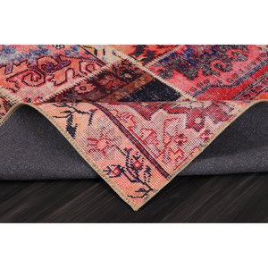 Modern Handmade Rectangular Kilim <b>Rug</b> with Red Medallion Patchwork Design <b>Washable</b> High Quality Room Decor - Product Image 5