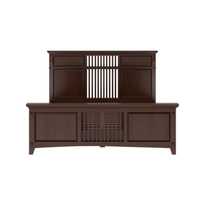 Bán Hot Bardugo truyền thống rắn gỗ gụ gỗ nền tảng giường khách sạn sang trọng Vua Kích thước nhà đồ nội thất phòng ngủ Bộ giường gỗ - Product Image 5