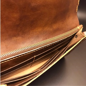 Pince à billets femmes portefeuille Logo personnalisé porte-cartes étanche en cuir véritable minimaliste LSW-0067 - Product Image 4