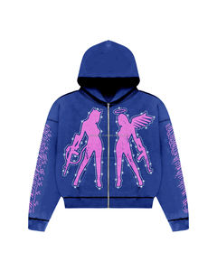 2025 nouveau OEM femmes vêtements poids lourd couleur bloqué fermeture éclair sweats à capuche pour femmes coton Polyester fait femmes fermeture éclair bases à capuche - Product Image 1