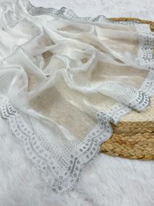 Saree de fête traditionnelle indienne et pakistanaise avec chemisier doux pur travail de diamant de cristal de fantaisie pour les saisons d'été et d'hiver - Product Image 3