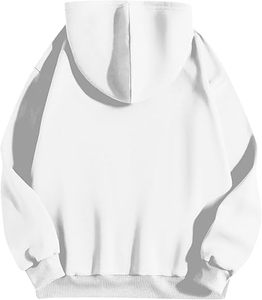 Sudaderas con capucha informales de invierno para hombre Color sólido 100% algodón Diseño de bolsillo transpirable ecológico Ajuste regular - Product Image 4