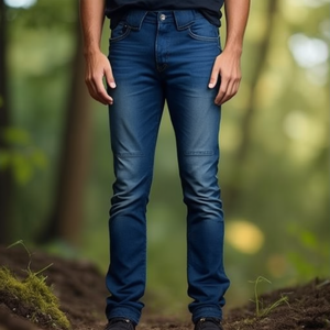 TERRAX Men's Denim <b>Work</b> Trousers Size 56 Comfortable <b>Jeans</b> - Product Image 3