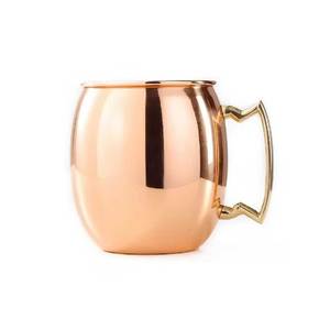 Tasse en cuivre martelé avec prise confortable et base stable conçue pour la pratique et la présentation de la mixologie - Product Image 3