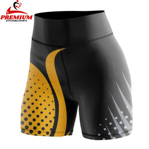 Shorts de cyclisme personnalisés pour femmes, course à pied, VTT, taille haute, blanc, shorts de vélo personnalisés pour femmes - Product Image 1