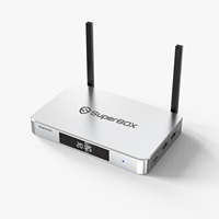 Kotak TV Media Player Supre Me S4 Pro Asli Sistem Operasi Android 12 6K Biru Ruang Penyimpanan Besar Banyak Program Tanpa Biaya Bulanan Pengiriman 2 Hari