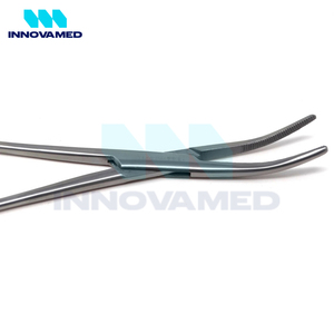 คีมล็อกคอสเคลลี่5.5โค้งสแตนเลสเครื่องมือผ่าตัดแบบแมนนวลนำกลับมาใช้ใหม่ได้ทำเอง - Product Image 4