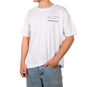 T-shirts pour hommes de haute qualité, formels, solides, logo imprimé personnalisé, séchage rapide, manches courtes, élasthanne/polyester - Product Image 1