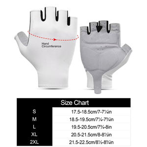 Guantes de ciclismo para Fitness, medio dedo, para hombres y mujeres, transpirables, soporte de muñeca, gimnasio, mancuernas, guantes de entrenamiento deportivo, guantes antideslizantes para montar - Product Image 6