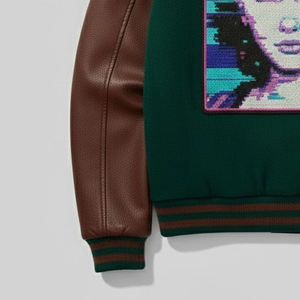 Chaqueta de Béisbol de Fabricación Profesional para Hombre, Nuevo Diseño, Colección de Invierno, Chaqueta Universitaria de Béisbol Bordada en Chenilla - Product Image 5