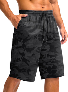 <b>Men's</b> Training <b>Shorts</b> Breathable Polyester Custom Camouflage Quick Dry Jogger for Gym Basketball Knee length <b>Camo</b> <b>Shorts</b> - Product Image 2