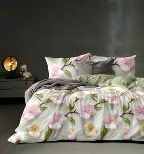 High Thread Count Microfiber Solid Pattern All-Season Bedding Set Queen Size Luxury <b>Bed</b> <b>Sheet</b> Set Pillow Cases Wrinkle Resistant - Product Image 1