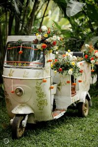 Espléndida novia novio entrada Auto Rickshaw boda Auto Rickshaw Prop para novia entrada gran novia y novio ENTRADA EN Auto Rickshaw - Product Image 4