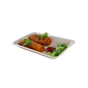 100% assiettes en feuille de palmier durables naturelles jetables et sans danger pour les fêtes mariages et fiançailles couleur naturelle - Product Image 5