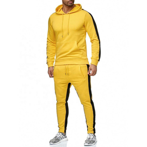 Nuevo conjunto de 2 piezas para hombre, sudaderas con capucha de retales, pantalones deportivos informales a la moda, sudadera, pantalones, chándal de gran tamaño para hombre - Product Image 4