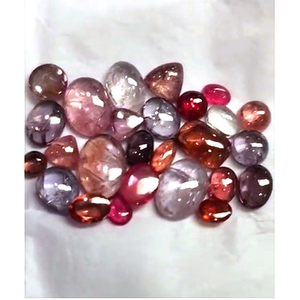 26 Pièces de Spinelle Naturelle Multicolore, Cabochons Ovales de 8mm-14mm, 60 Carats, Iroc Sales, Pierres Précieuses en Vrac de Haute Qualité pour la Fabrication de Bijoux, 72 $ US - Product Image 1