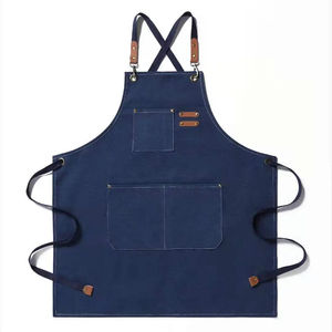 Tablier de travail promotionnel en toile avec logo personnalisé Tablier de cuisine imperméable pour restaurant Tablier de jardin avec logo personnalisé - Product Image 3