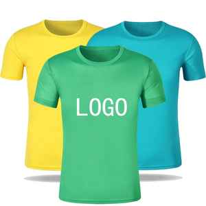 Camiseta de tela de Jersey unisex informal Impresión personalizada Logotipo de transferencia de calor Secado rápido Transpirable Poliéster/Algodón Manga corta - Product Image 1