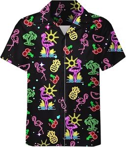 Casual Two Piece Men's Cardigan Shorts Beach <b>Shirt</b> Set Plus Size Summer Vacation <b>Resort</b> Hawaiian Man <b>Shirts</b> Print Polyester - Product Image 3