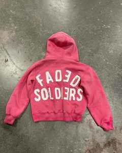 OEM personalizado pulóver Sun Faded ácido lavado pesado apliques bordado Vintage Boxy recortado sudaderas con capucha para hombres - Product Image 3