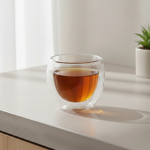 Vente chaude 3306329-0.15 Tasse en verre borosilicate à double paroi de qualité alimentaire Résistante à la chaleur Style nordique pour les boissons - Product Image 1