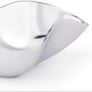 Cuenco metálico moderno para servir frutas, para Hotel y restaurante, acabado plateado, para ensalada, tazón y plato - Product Image 1