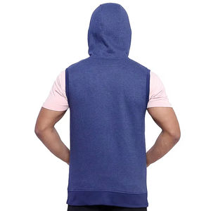 Vêtement d'extérieur d'hiver pour homme de haute qualité, 100% coton, sans manches, avec fermeture éclair et poches avant - Product Image 2