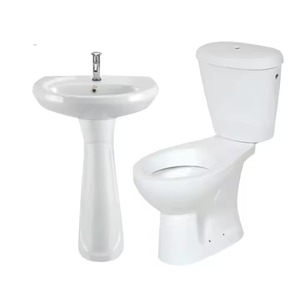 Inodoro de cerámica de dos piezas con tanque oculto de artículos sanitarios de baño baratos personalizados al por mayor de alta calidad directos de fábrica India - Product Image 1