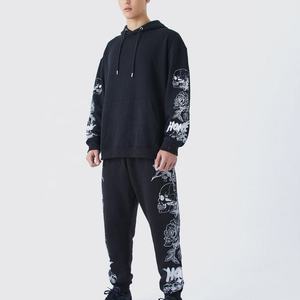 Econex Sudadera con capucha deportiva, pantalones de chándal, conjuntos de Jogger, pantalones cargo, chándales entrenamiento ocio ropa de entrenamiento hombres Serigrafía - Product Image 4