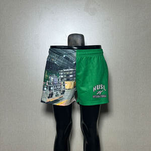 Factory Price Custom Colors 100% Polyester Twill Rugby <b>Shorts</b> Embroidery Logos Unisex Rugby Footy <b>Shorts</b> With Pockets - Product Image 6