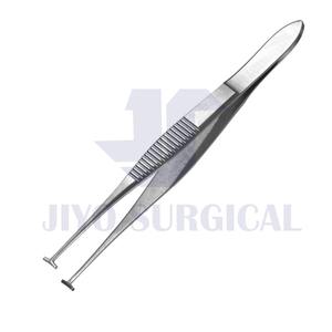 Fórceps de fijación verde Instrumento quirúrgico de acero inoxidable de alta precisión para sujeción y fijación de tejidos 10cm 5mm sin bloqueo - Product Image 4