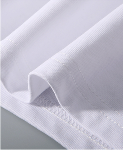 OEM Customized Logo Design V-neck 230g Japanese Heavy Thick Cotton V-neck Short-sleeved Sweetheart Neck Bottoming Half-sleeved - Product Image 2