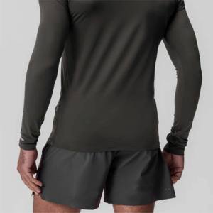 Premium Men's Sport Quarter Zip Jacket-Jersey que absorbe la humedad y de secado rápido para gimnasio, correr y fitness - Product Image 2