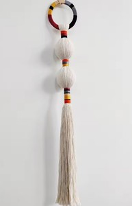 Tapiz Boho de Macramé Hecho a Mano, Decoración de Pared Esférica Tejida, Arte para Colgar en la Pared del Hogar, Sala de Estar, Apartamento - Product Image 4